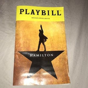 Hamilton Tour Cast Playbill